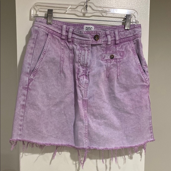 Urban Outfitters light purple denim mini skirt. Size M - Picture 1 of 4